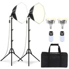 2pack Softbox Lighting Kit - 20  x20   Studio Lights With 85w Led Bulbs For Phot
