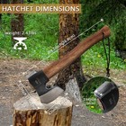 Camping Axe Survival Hatchet 14 5 Inch With Sheath Bushcraft Hatchet Outdoor