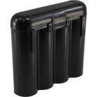 3 Black 18650   Cr123a 4 Battery Holder Storage Case For 18650 Batteries