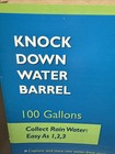 100 Gallon Rain Knock Down Water Barrel Collector Collapsible Tank W  Spigot