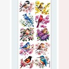 Violette Stickers - Colorful Birds   Flowers Sticker Sheet  - Planners   Crafts