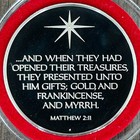 1973 Christmas In Bethlehem Franklin Mint  925 Sterling Silver Proof Medal Coin