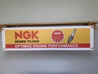 Ngk Spark Plugs Banner Car Motorcycle Retro Style Workshop Garage Wall Display