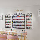 5 Metal Tier Nail Polish Rack Wall Mounted Display Organizer Holder Stand Assemb