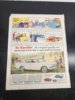 1959 Vtg Saturday Evening Post Nash Rambler Advertisement - 11 X 13
