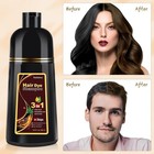 Meidu Dark Brown  Hair Dye Shampoo For Gray Coverage 3 In 1 Herbal Instant Color