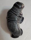Boma Fait Au Canada Carved Black And White Walrus 