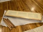 Solid Natural Walnut Rattan Woven   Wood Bench shoe Stool plant Stand  New   