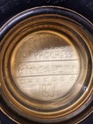 Vintage Firestone Tire Ashtray Amber Glass 1934 Century Of Progress Chicago