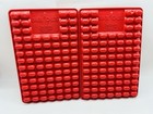 2 Jello Beans Red Plastic Molds 82 Cavities Each No Instructions