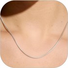 Snake Chain Necklace  1 1 2 1 5 2mm 14k Gold Plated Womens Chains   Hypoaller   