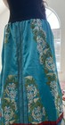 Native American Embroidered Skirt Heavy Embroidery Turquoise Size Large