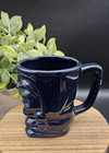 Dark Blue Ceramic Tiki Coffee Cup Mug Hawaiian Luau Big Kahuna 12oz