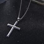 925 Sterling Silver Cross Pendant Necklace 2mm Curb Chain Necklace 16 -30  Italy