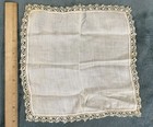 Lot Of 4 Antique Vintage Embroidered Wedding Handkerchief Lace Linen White