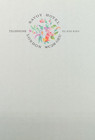 Vintage 1970s Savoy Hotel London Floral Pale Green Letterhead 10 Pieces