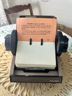 Rolodex Large Metal Rotary File Model 5350 Gray Heavy Tabletop W cards No Key