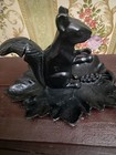 Vintage Black Cast Metal Squirrel Nut Cracker 8  Tall 11  Wide Rare Nice 