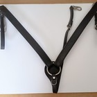 Tory Leather Breast Collar Black  Usa Made  Cob Size