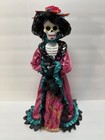 Halloween Sugar Skull Catrina Figurine Dia Muertos Day Of Dead Tree Topper Xmas