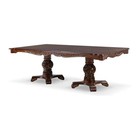 Pemberly Row 9 Piece Dining Set With Cherry Brown Wood Table And 8 Carved Chairs