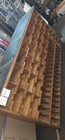 Vintage Antique Oak Apothecary Mail Station Storage Cabinet 78x18 5x44 