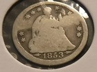 1853-o Seated Half Dime   90  Silver Coin That Has A Reverse Gouge