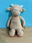 Jellycat Bashful Cow Plush Stuffed Animal Toy Tan Bull Calf Small 8  Lovey