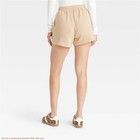 Women s Leisure Studio Mid-thigh Fleece Shorts - Tan L  see Deal    