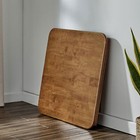 Meco Stakmore Classic Straight Edge Wood Folding Card Table  Fruitwood Frame