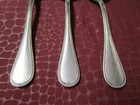 Christofle Perles 3 Teaspoons 1890 French Silverplate No Monograms