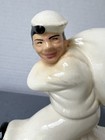 Vintage The Seaman   s Bank For Savings Sailor Navy Coin Still Bank Pottery