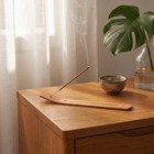 Light Brown Wooden Incense Holder With Stable Support And Ash Tray For Home Use