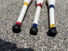 Set Of 3 Vintage Juggling Clubs  Pins Circus Clown Performer