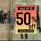 Sale Up To 50    Full Color Vertical Vinyl Display Banner With Grommets