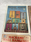 Lot 4 Vintage 1970s Macrame Pattern Books Wall Hangings Plant Hangers Diy Crafts