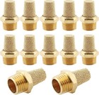 12 Pcs Air Pneumatic Mufflers Silencer  Brass Pneumatic Exhaust Muffler  1 4 Npt