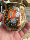 Vintage Ceramic Satsuma Style Chinese Porcelain Planter Fish Pot Vessel 
