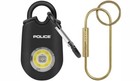 Police Personal Alarm Emergency Siren Keychain Pocket Alarm Flashlight Black