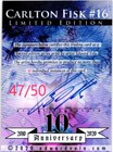 Carlton Fisk 2020 Artist Signed Limited Edition Print Card 47 Of 50
