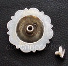 Western Horse Saddle Headstall Tack Gold Longhorn Berry Conchos 1  Screw Back