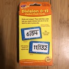 Trend Enterprises Division 0-12 Pocket Flash Cards Cards In Great Shape - Math