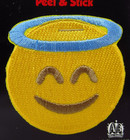 Emoji Patch Angel Face Peel   Stick Smiley Halo A-b Emblem Embroidered