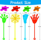 50 Pack Sticky Hands Party Favors  4 Types Goodie Bag Stuffers  Birthday Party G