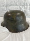 Beautiful Tricolored Size 58 Original Wwil Ww2 German M-42 Camouflage Helmet