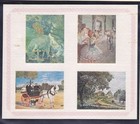 Bhutan 144dh   144gi Mnh 1972 Famous Paintings Embossed 2 Souvenir Sheets Vf