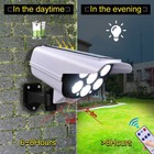 Solar Power Fake Dummy Security Camera 77 Led Blink Light Surveillance Cctv Sens