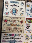 Vtg Lot Of 80s-90s Tattoo Flash Prints Traditional  California Mixed Artist  12