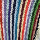 Hand Sewn Crocheted Multicolored Blanket- 64   x64     Vibrant Colors