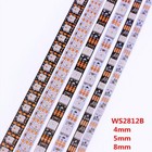 Narrow Ws2812b Led Strip Light 4mm 5mm 8mm Ws2812 Smart Pixel 5050 3535 Rgb Ic